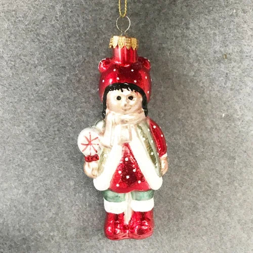 Christmas Christmas tree  glass ornaments, pendants, shopping malls, shop windows, foreign trade export dolls, 4 inches