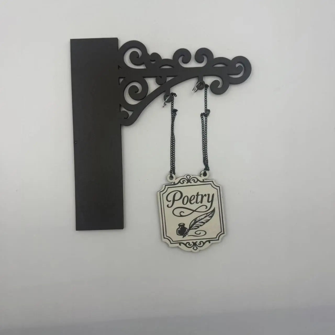 Book-Themed Wall Hanging Decor – Creative Literary Sign for Readers & Home Display