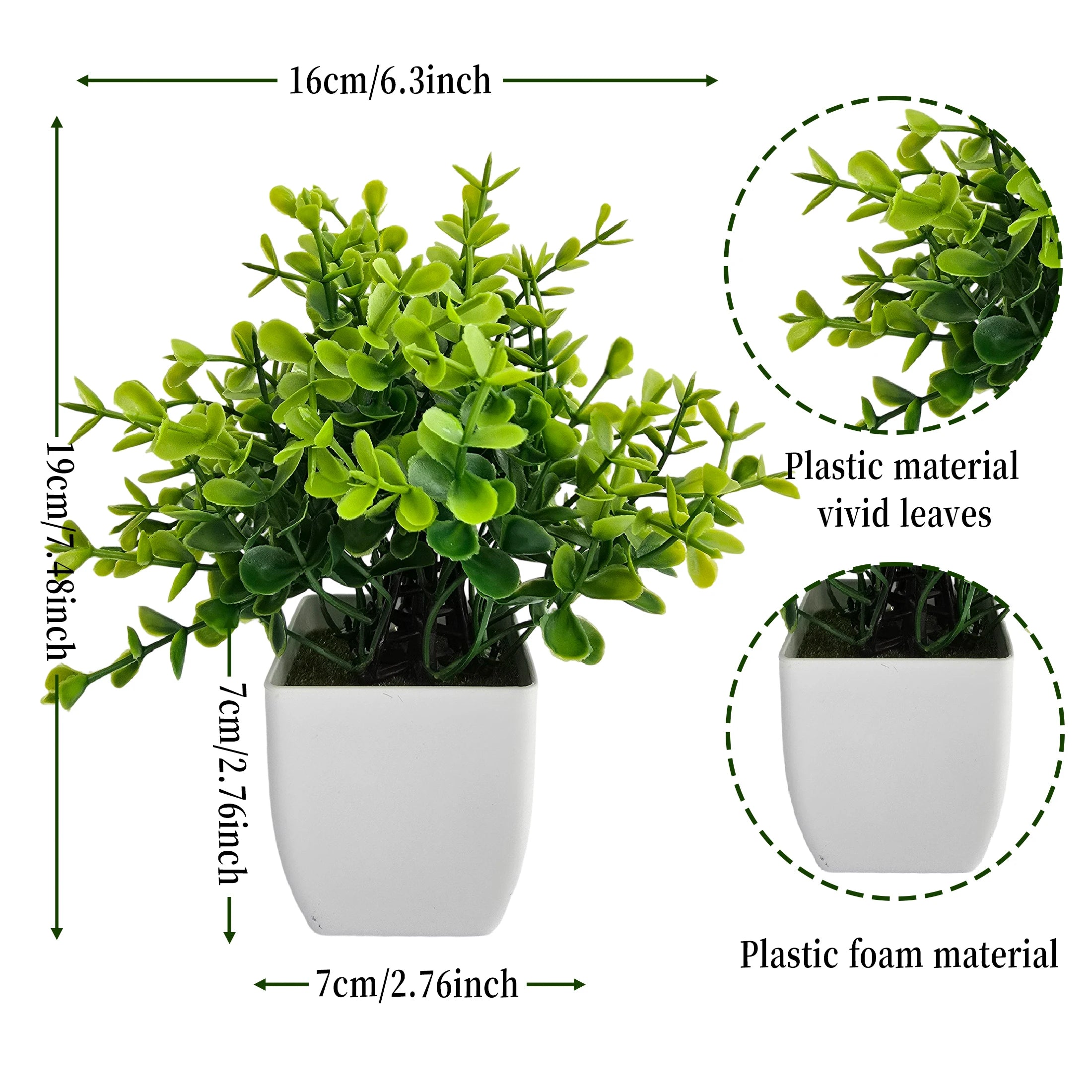 Artificial Christmas Tree, Green Potted Plants, DIY Room Decor Home Decor, Kitchen, Birthday Wedding Decor, Xmas Christmas Decor