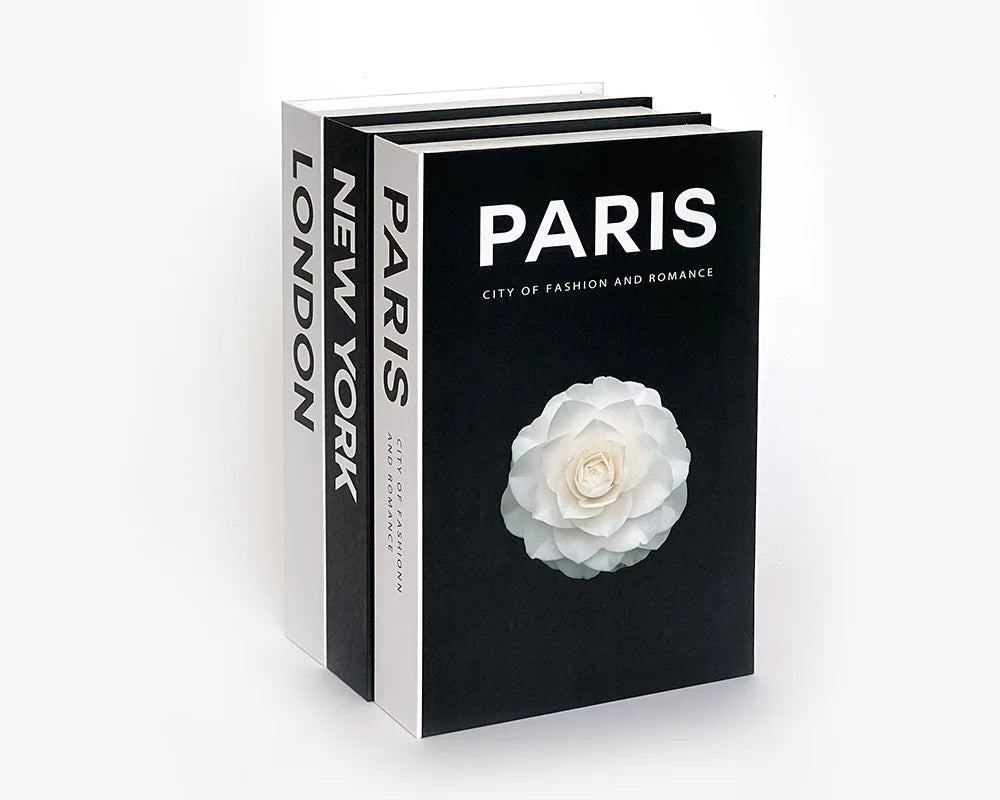 Simple Decorative Fake Books – Modern Aesthetic Prop Books for Living Room, Shelves & Coffee Table Styling