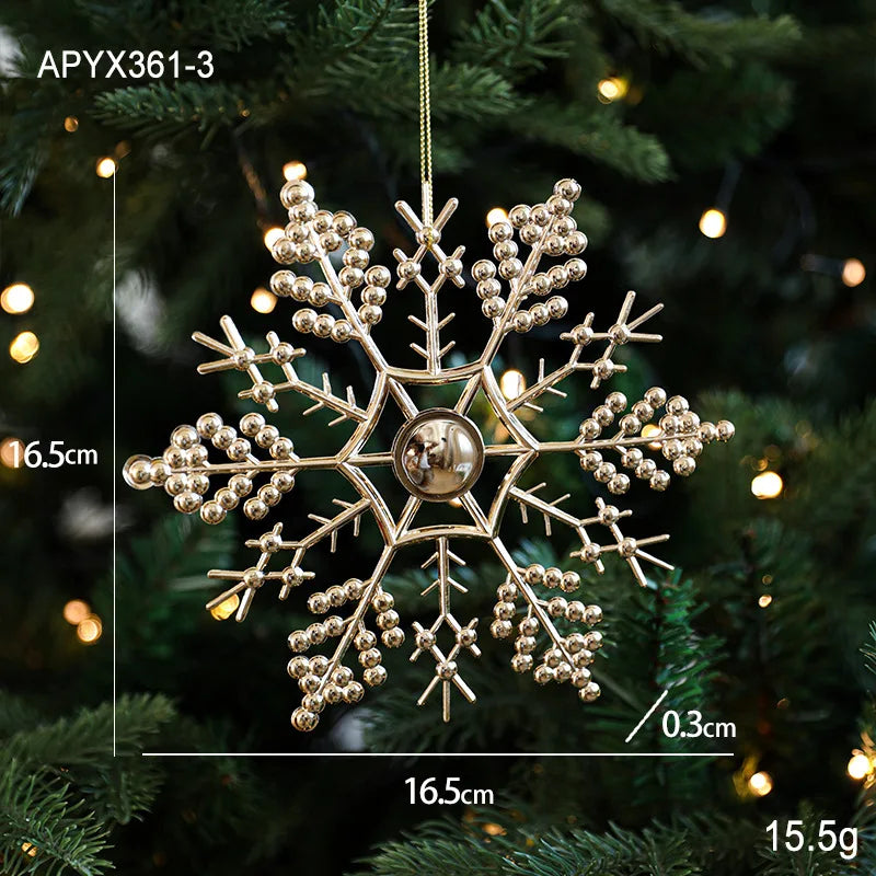 Xmas Ornament Ball Butterfly Dragonfly Angel Snowflake Gold Plastic Xmas Baubles Christmas Hanging Decor Christmas Tree Ornament
