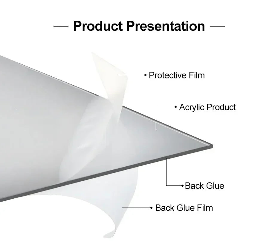 3D Acrylic Mirror Home Improvement Home Irregular Stitching DIY Wall Stickers for Living Room Bedroom Home Decoration  Stickers