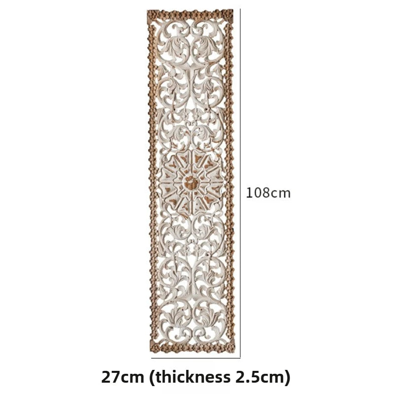 Vintage Hollow Wall Hanging Decor – Antique Luxury Accent Piece for Living Room, Bedroom & Entrance Walls