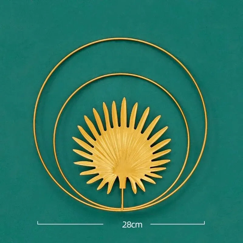 Wrought Iron Wall Decor – Modern Hanging Art for Living Room, Bedroom & Background Walls