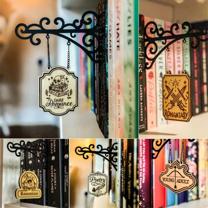Book-Themed Wall Hanging Decor – Creative Literary Sign for Readers & Home Display
