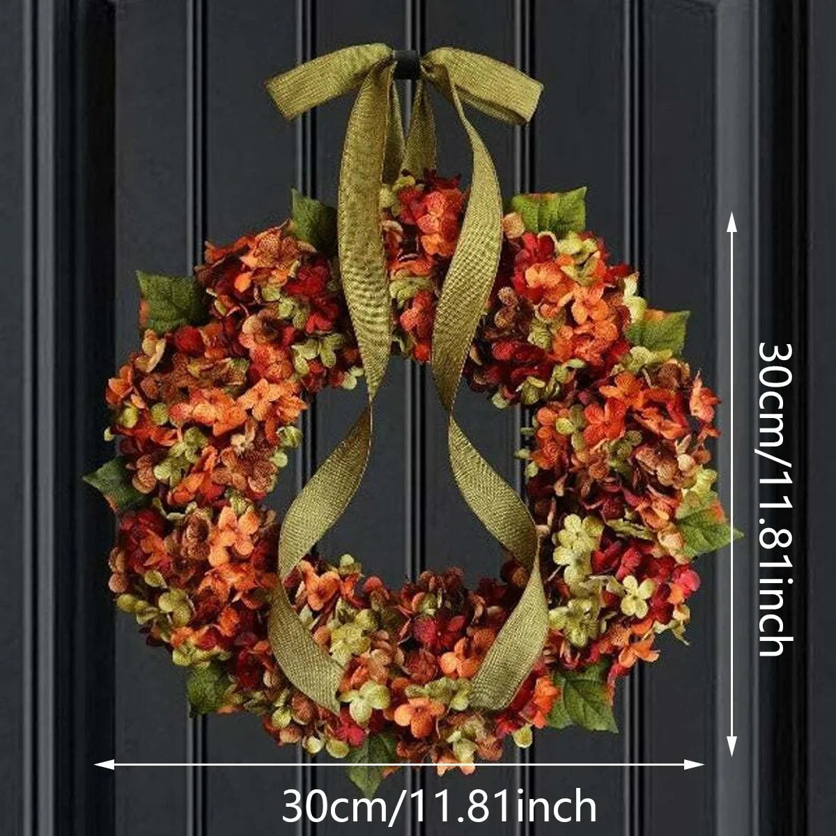 Christmas Indoor & Outdoor Decorations, Autumn Flowers, Thanksgiving Wreaths, Restaurant Party Holiday Wreath Door Decor