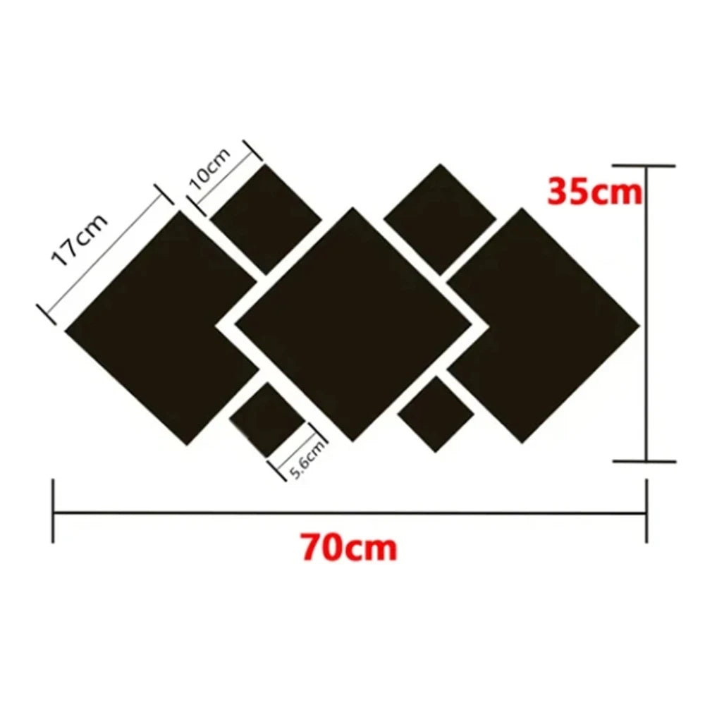 3D Acrylic Mirror Home Improvement Home Irregular Stitching DIY Wall Stickers for Living Room Bedroom Home Decoration  Stickers