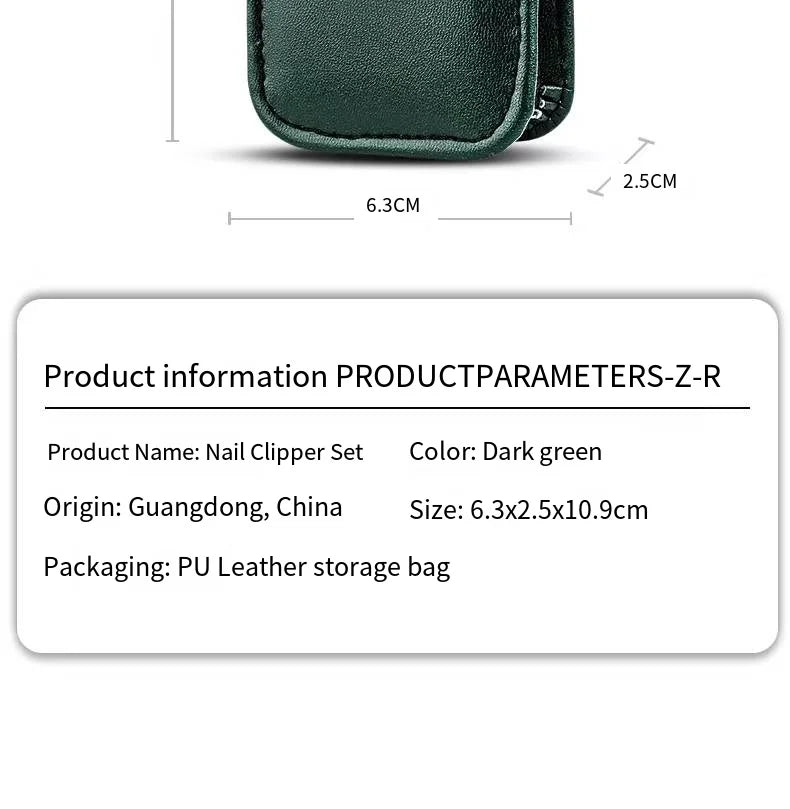 6-Piece Nail Care Kit – Professional Manicure & Pedicure Tools for Men & Women