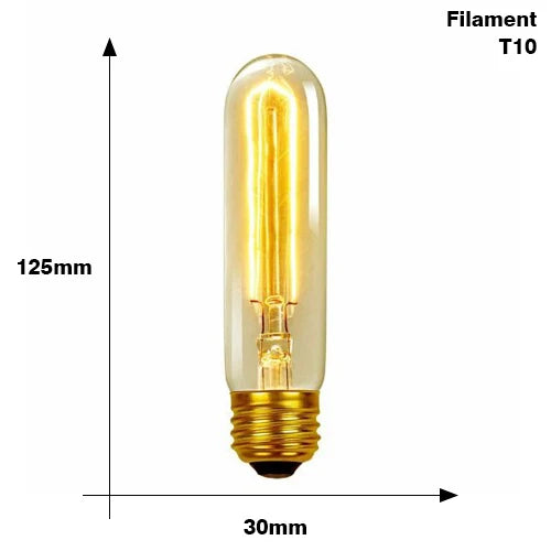 Vintage Edison Bulb E27 – 40W ST64/G80/G95/G125 Incandescent Filament Light for Retro Home Decor (220V)