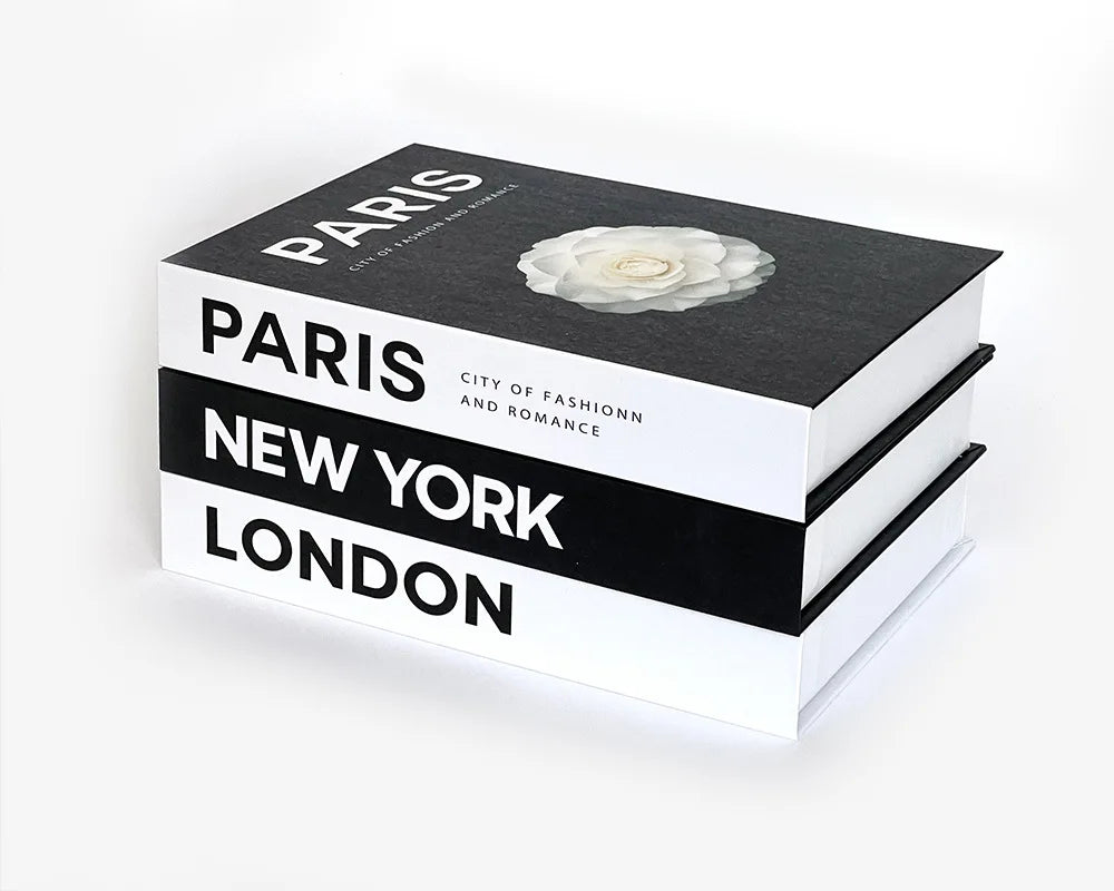 Simple Decorative Fake Books – Modern Aesthetic Prop Books for Living Room, Shelves & Coffee Table Styling