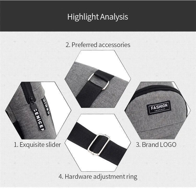 Men’s Waterproof Waist Bag – Large Capacity Fanny Pack with Adjustable Strap for Travel, Hiking, Running & Cycling