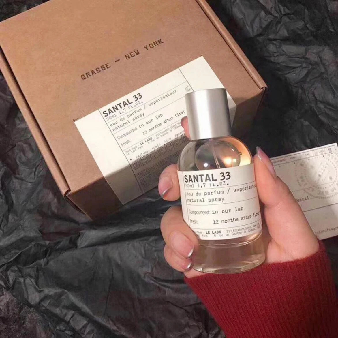 Laboratory 33 Sandalwood & Black Tea Perfume | Long-Lasting Fresh Woody Fragrance | Unisex Light Scent | Elegant Neutral Cologne