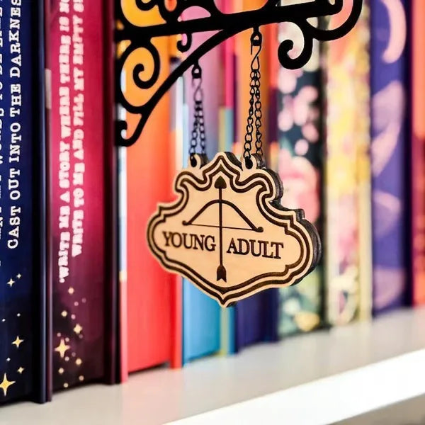 Book-Themed Wall Hanging Decor – Creative Literary Sign for Readers & Home Display
