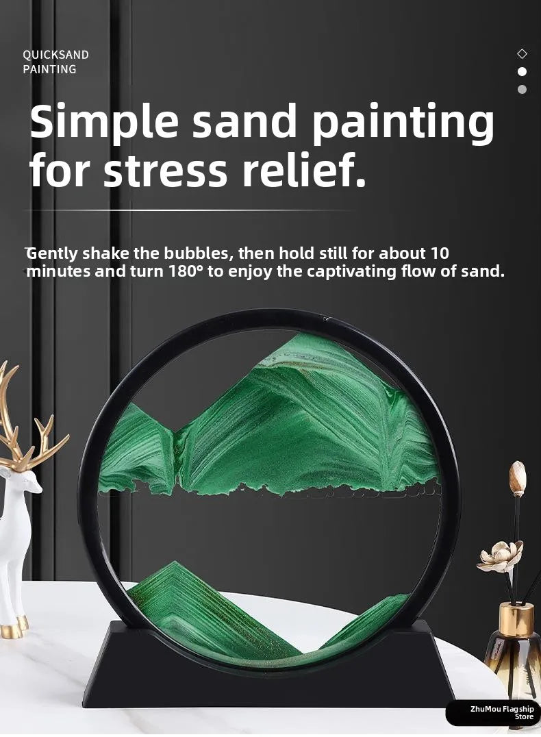 Creative Sandflow Art Clo Living Room Office Bar TV Cabinet Home Decor Luxury Decorative Accories Gifts