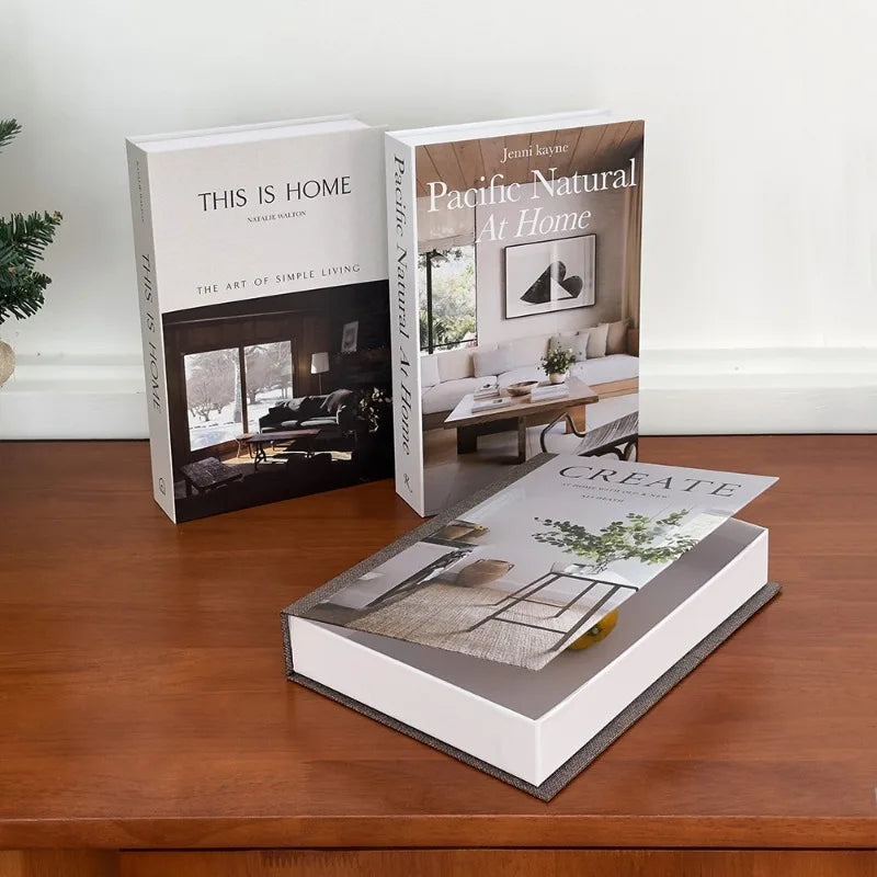 Simple Decorative Fake Books – Modern Aesthetic Prop Books for Living Room, Shelves & Coffee Table Styling