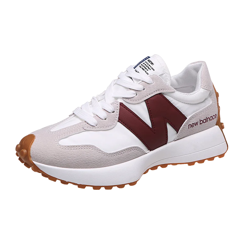 Women’s Casual Sneakers – Autumn Fashion Breathable Lace-Up Sports Shoes, Platform Walking Shoes