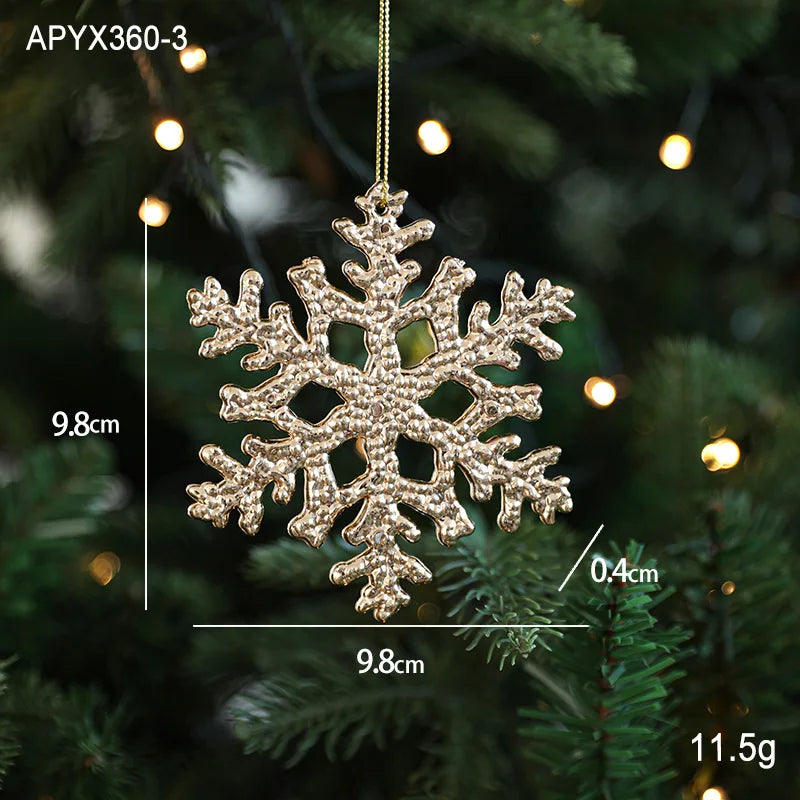 Xmas Ornament Ball Butterfly Dragonfly Angel Snowflake Gold Plastic Xmas Baubles Christmas Hanging Decor Christmas Tree Ornament
