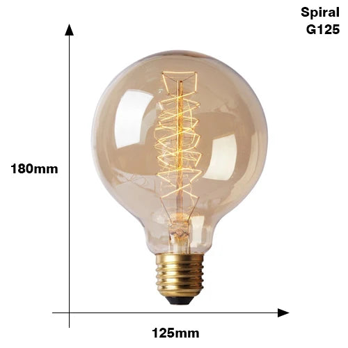 Vintage Edison Bulb E27 – 40W ST64/G80/G95/G125 Incandescent Filament Light for Retro Home Decor (220V)