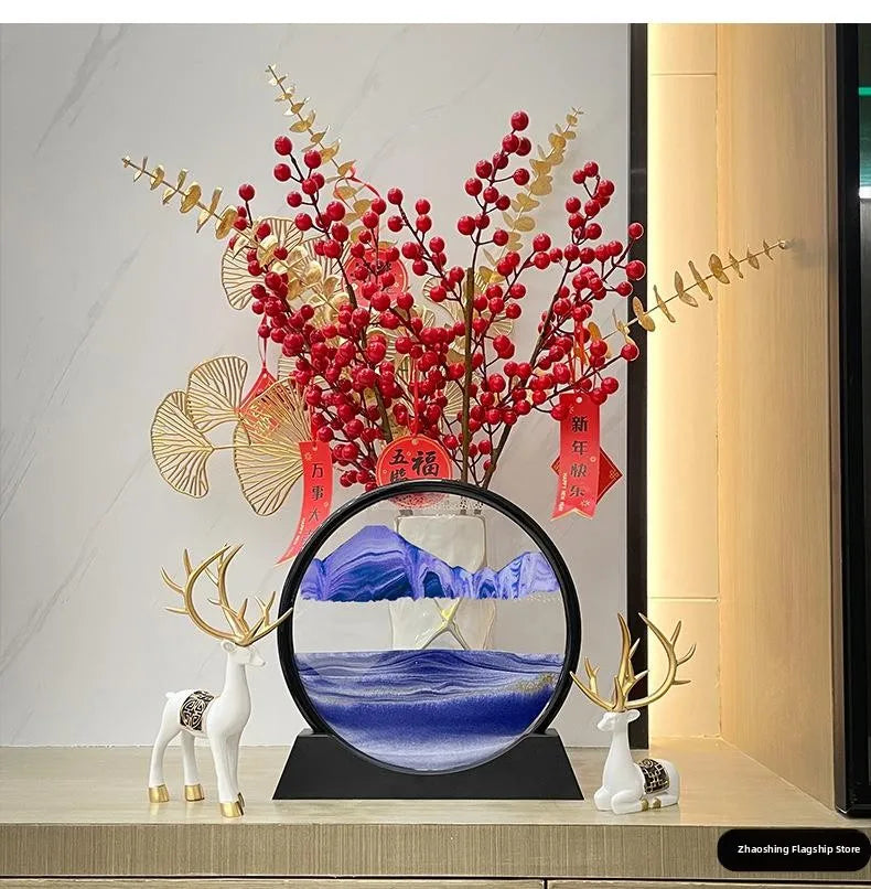 Creative Sandflow Art Clo Living Room Office Bar TV Cabinet Home Decor Luxury Decorative Accories Gifts