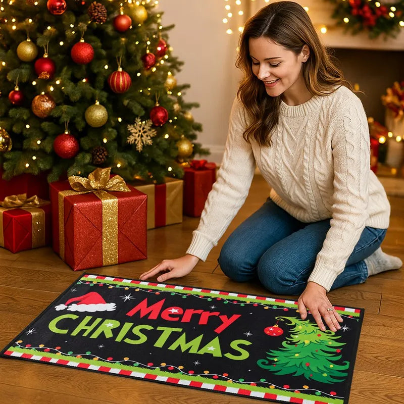 Christmas Welcome Doormat – Outdoor Holiday Carpet for Home, Xmas & New Year 2026