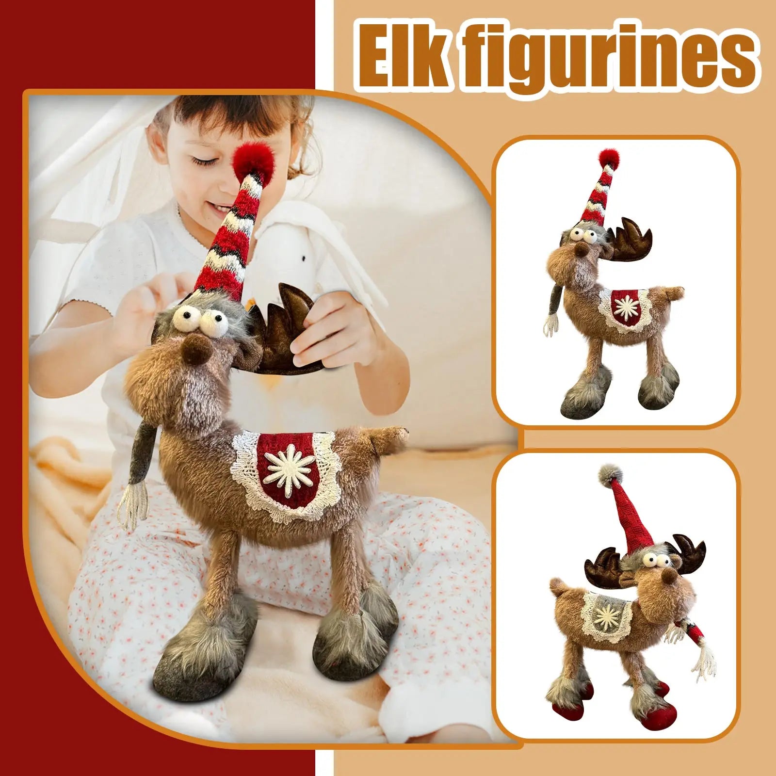 Festive Santa Claus Doll – Christmas Home Decor 2026 | Tabletop Xmas Ornaments, Holiday Navidad & Noel Decorations, New Year 2025 Gift Idea