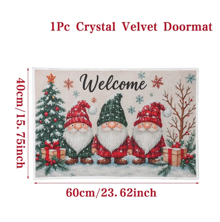 Christmas Welcome Doormat – Outdoor Holiday Carpet, Merry Christmas Home Decoration 2026