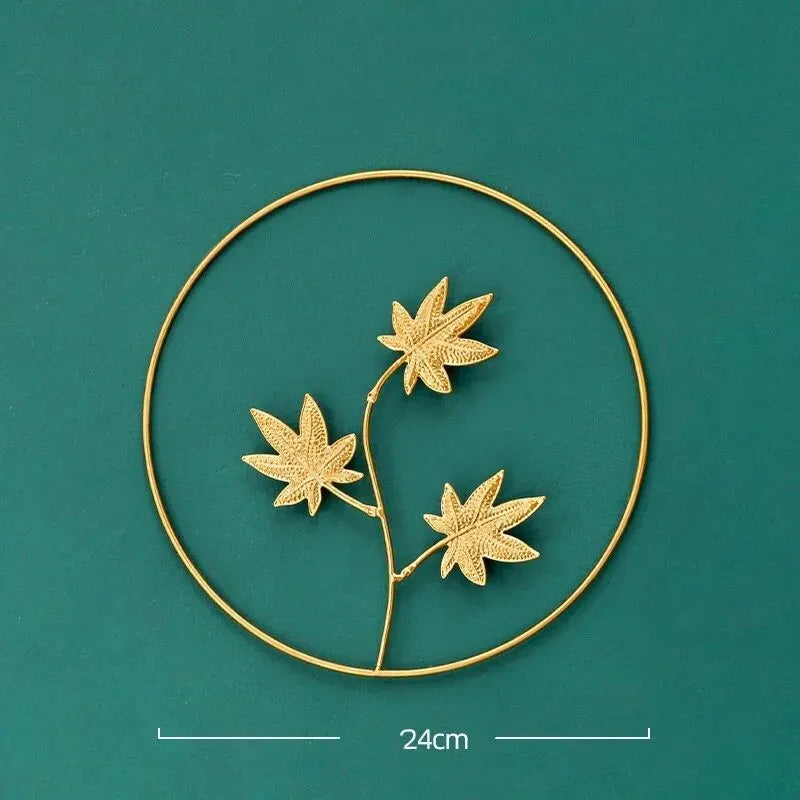 Wrought Iron Wall Decor – Modern Hanging Art for Living Room, Bedroom & Background Walls