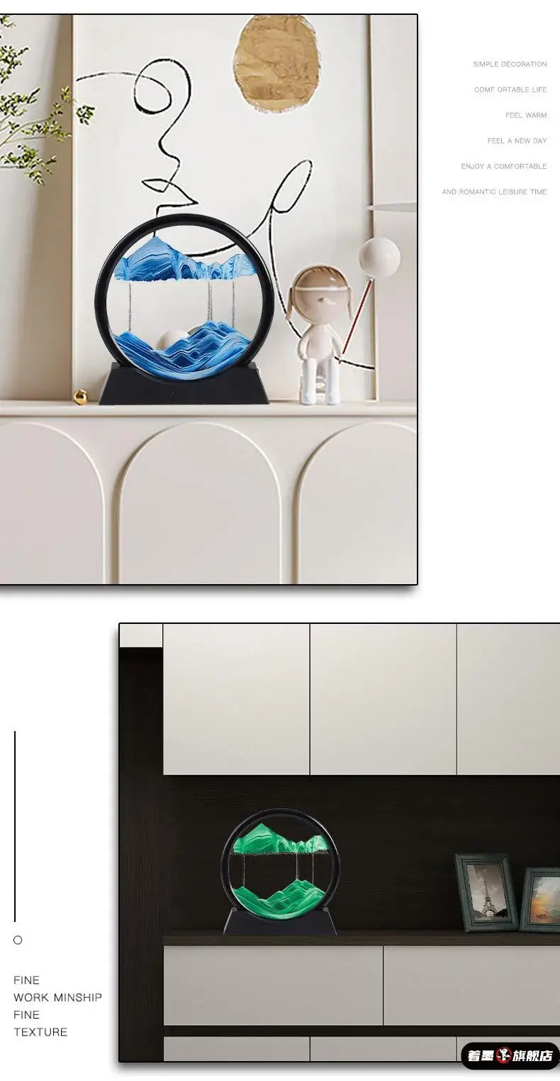 Creative Sandflow Art Clo Living Room Office Bar TV Cabinet Home Decor Luxury Decorative Accories Gifts