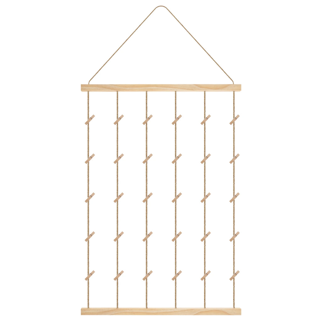 Photo Display Wall Hanging Decor Boho Home Decoration Cotton Rope Beads Macrame Tapestry for Wall Hanging Room Romance Decor