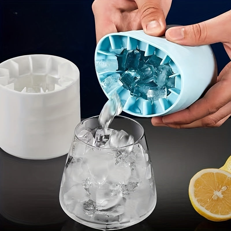 1Pc Silicone Ice Cube Tray | Easy-Release Mold for Perfect Ice Cubes | Makes Up to 60 Cubes | Essential Kitchen Accessory
