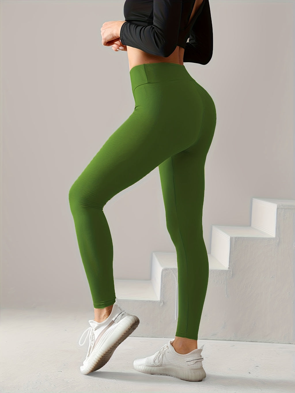 Women’s Slim Fit Yoga Leggings – High Waist Stretchy Fitness, Workout & Activewear Pants