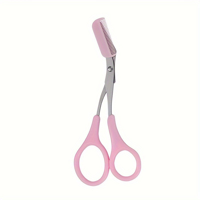 Eyebrow Trimmer Scissors with Comb – Facial Hair Removal & Grooming Tool for Shaping and Styling