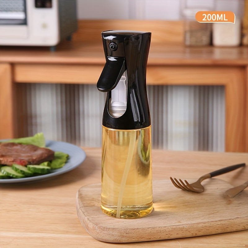 Oil Sprayer Bottle (6.8oz/10.1oz) – BPA-Free Kitchen & BBQ Mister with Non-Slip Grip for Grilling, Roasting, Cooking & Salad Dressing