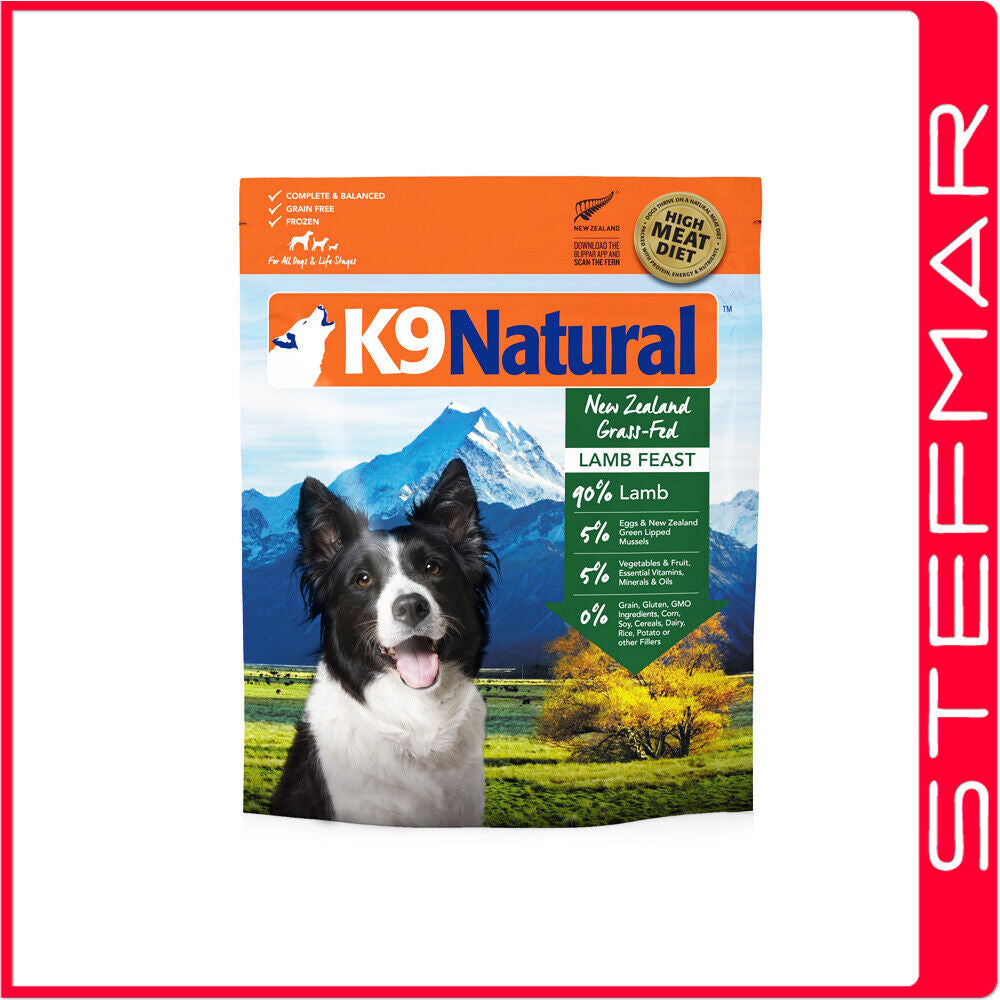 K9 Natural Freeze Dried Lamb Feast Adult Dog Food 3.6Kg -CC